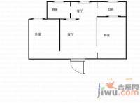 机车新村2室2厅1卫76㎡户型图