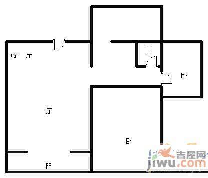 南华园3室2厅1卫128㎡户型图