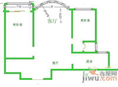 紫香园3室2厅2卫户型图