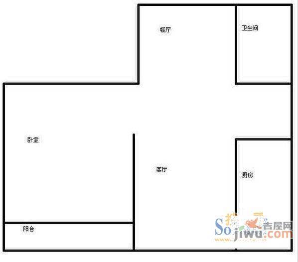 泺安家园2室2厅1卫97㎡户型图