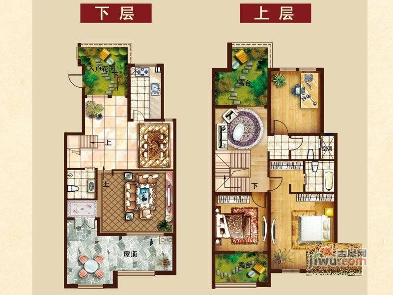 龙园3室3厅3卫200㎡户型图