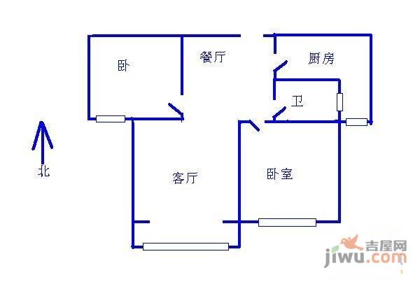 丰奥华府0室2厅1卫户型图