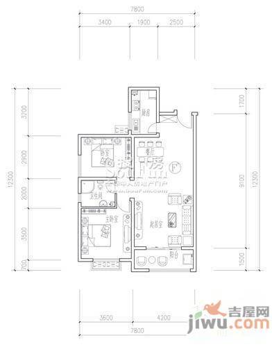 泉星旺角（三期）3室2厅2卫130㎡户型图