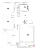 齐鲁涧桥3室2厅1卫101.4㎡户型图