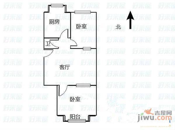 济南边庄花苑2室0厅0卫户型图