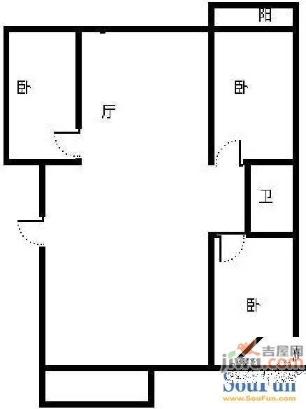 外海西子城市花园(三期）5室2厅1卫170㎡户型图