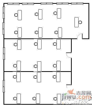 济南万达广场普通住宅50㎡户型图