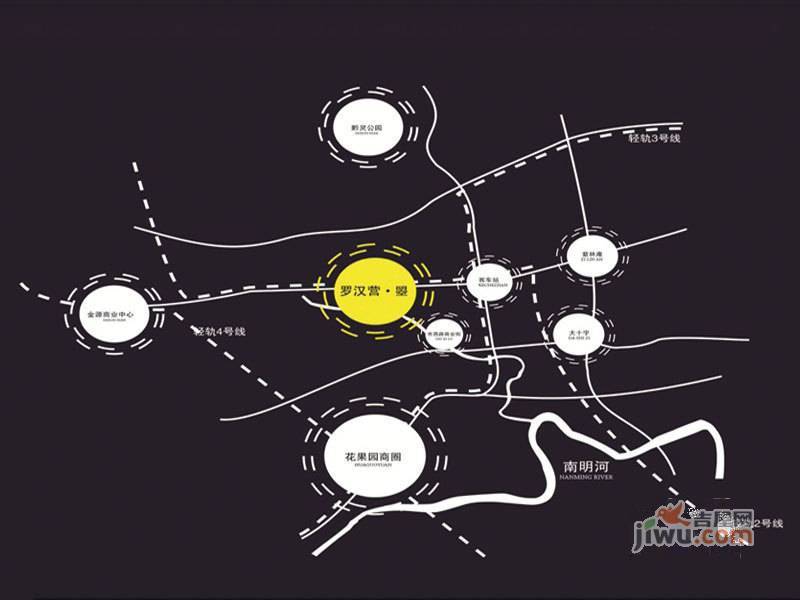 罗汉营曌位置交通图1