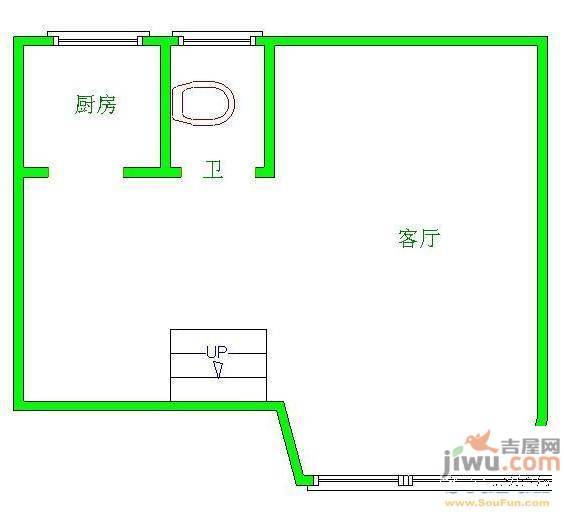 中天广场3室1厅1卫112㎡户型图