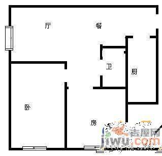 虹桥新村2室2厅1卫81㎡户型图