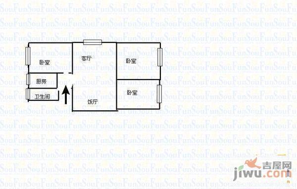 沙河花园5室2厅2卫176㎡户型图