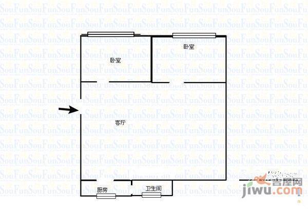 沙河花园5室2厅2卫176㎡户型图