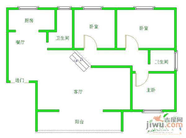 宝安松景阁3室2厅2卫142㎡户型图