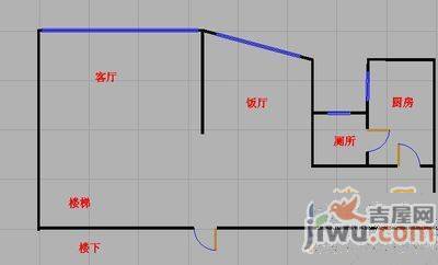 宅吉小区3室1厅2卫160㎡户型图