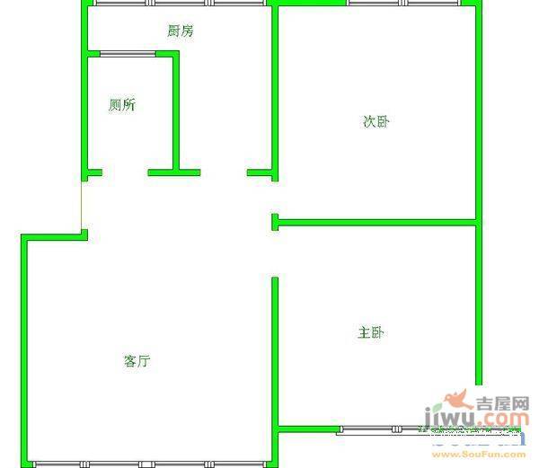 宅吉小区3室1厅2卫160㎡户型图