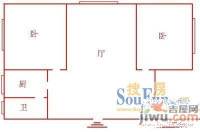 万江小区2室1厅1卫户型图