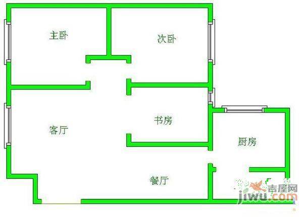 创世纪新城3室2厅2卫138㎡户型图