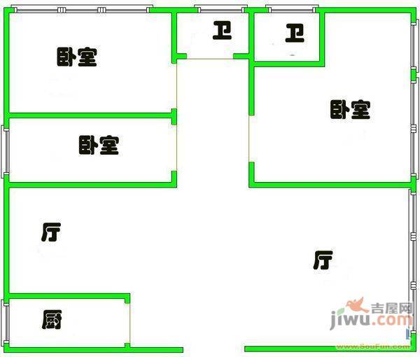 贵龙园4室2厅3卫202㎡户型图