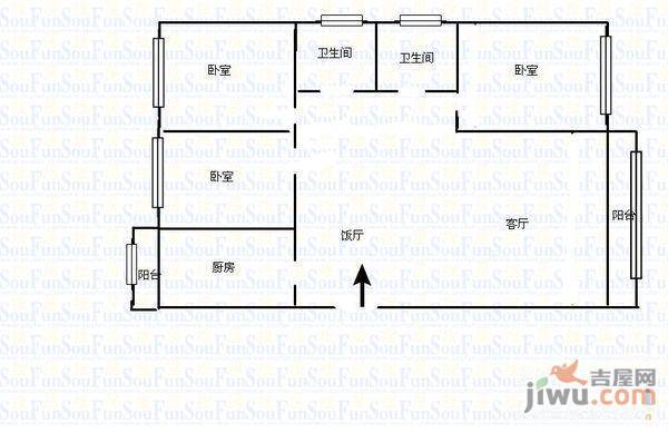 贵龙园4室2厅3卫202㎡户型图