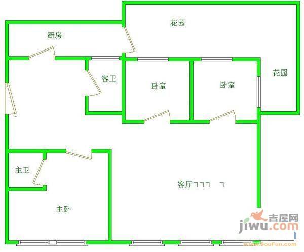 中兴世家4室3厅2卫181㎡户型图