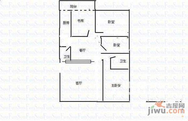 中兴世家4室3厅2卫181㎡户型图