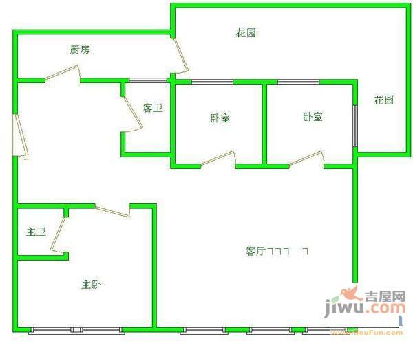 中兴世家4室3厅2卫181㎡户型图