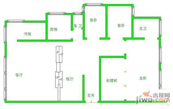 中兴世家4室3厅2卫181㎡户型图