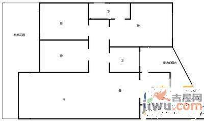 中兴世家4室3厅2卫181㎡户型图