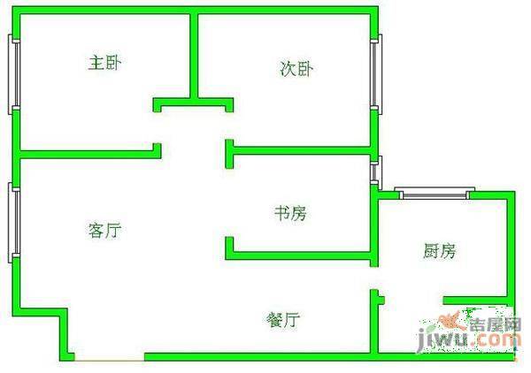 创世纪新城3室2厅2卫138㎡户型图