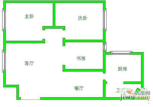 创世纪新城3室2厅2卫138㎡户型图