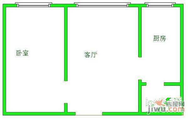 龙祥大厦3室2厅2卫87㎡户型图