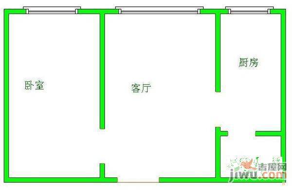 龙祥大厦3室2厅2卫87㎡户型图