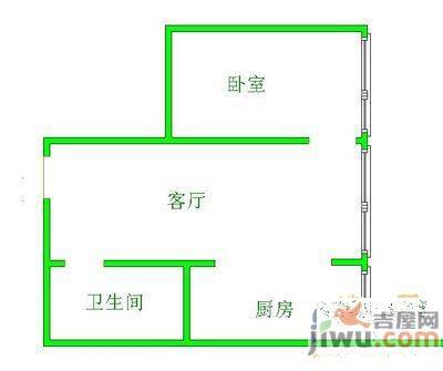 龙祥大厦3室2厅2卫87㎡户型图