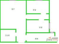 花香上海城2室1厅1卫93㎡户型图