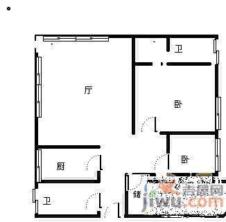 银通山庄鸿禧园3室2厅2卫157㎡户型图