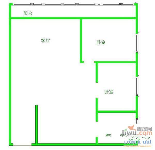 银通山庄鸿禧园3室2厅2卫157㎡户型图