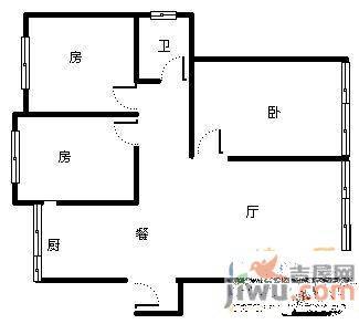 银通山庄鸿禧园3室2厅2卫157㎡户型图