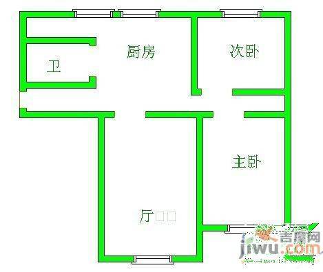 贵乌路好日子3室2厅1卫100㎡户型图