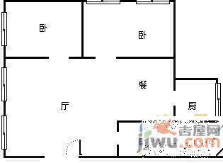 贵乌路好日子3室2厅1卫100㎡户型图