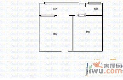 贵乌路好日子3室2厅1卫100㎡户型图