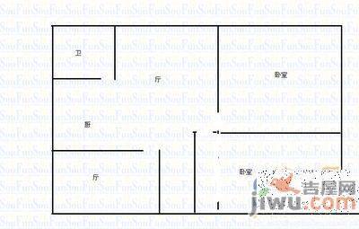 贵乌路好日子3室2厅1卫100㎡户型图