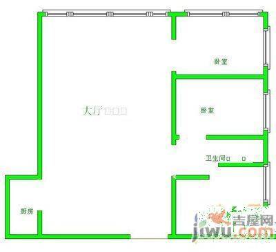 全林广场3室2厅2卫120㎡户型图