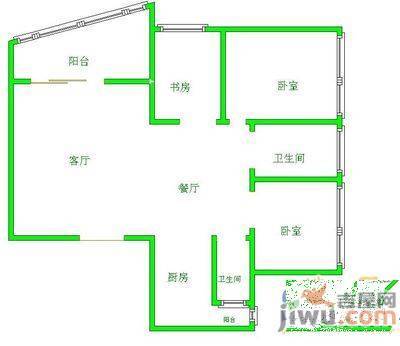 全林广场3室2厅2卫120㎡户型图