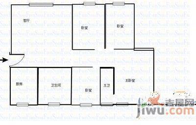 全林广场3室2厅2卫120㎡户型图