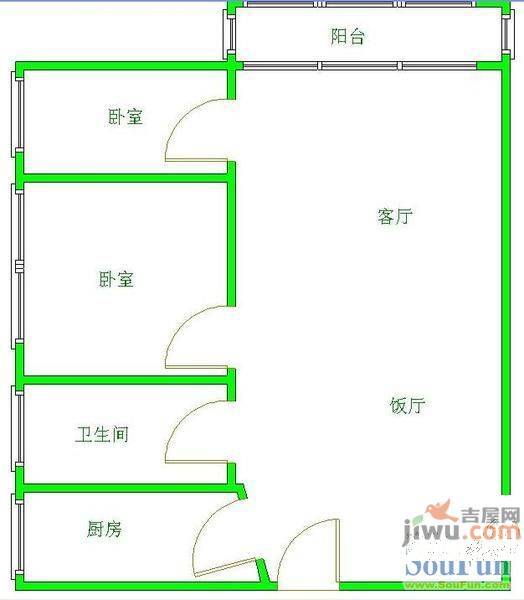 雅旭园3室2厅2卫138㎡户型图