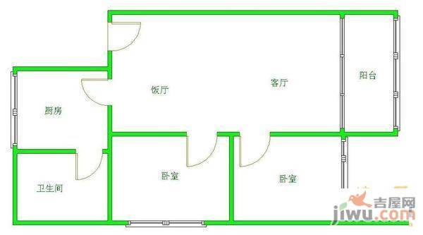 雅旭园3室2厅2卫138㎡户型图