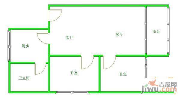 雅旭园3室2厅2卫138㎡户型图