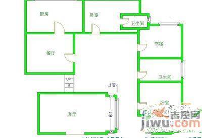 雅旭园3室2厅2卫138㎡户型图