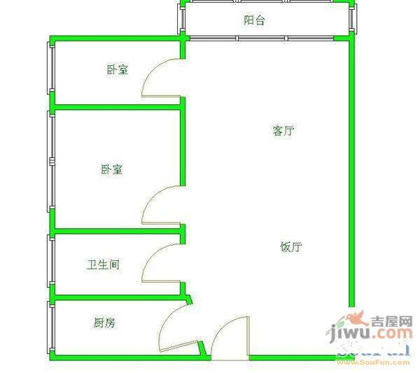 雅旭园3室2厅2卫138㎡户型图