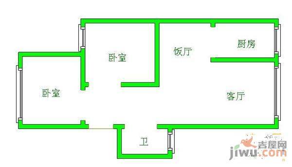 骐宝苑3室2厅2卫106㎡户型图